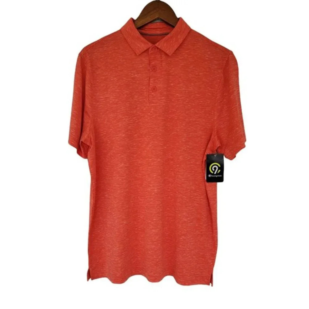 C9 Champion Golf‎ Polo Mens Size M Orange Wrinkle Free NEW
